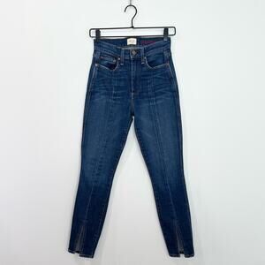 Alice + Olivia Good High Waist Front Slit Jeans size 24